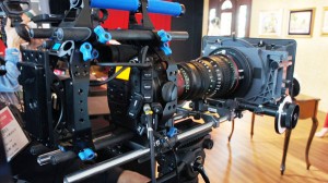 EOS C300 Inter Beeブース内にて EOS C300 Inter Beeブース内にて